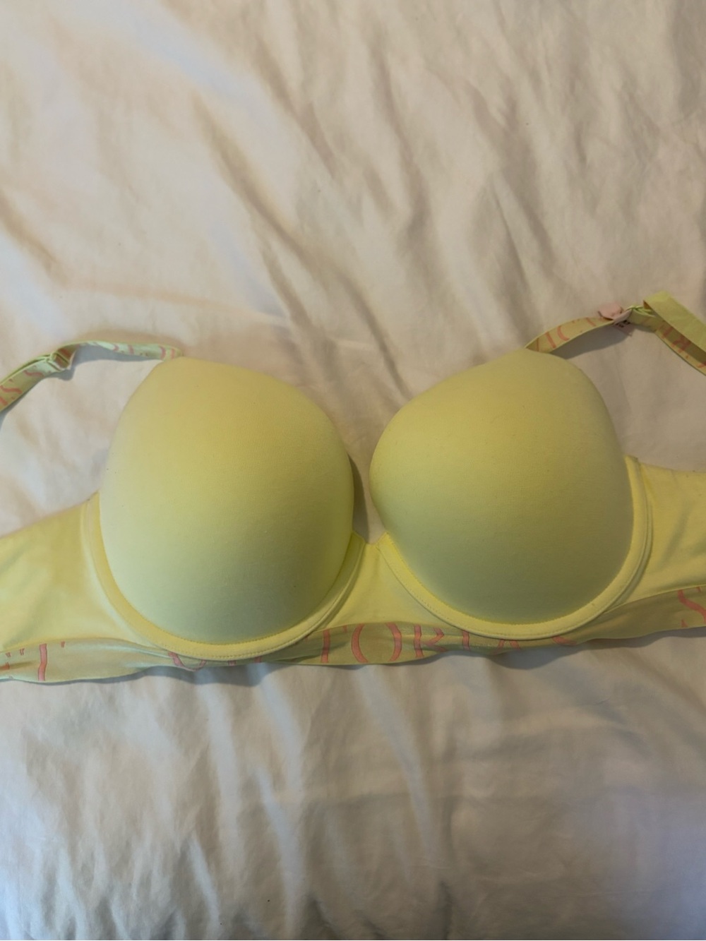 Soft Yellow Push-Up Victoria Secret Bra